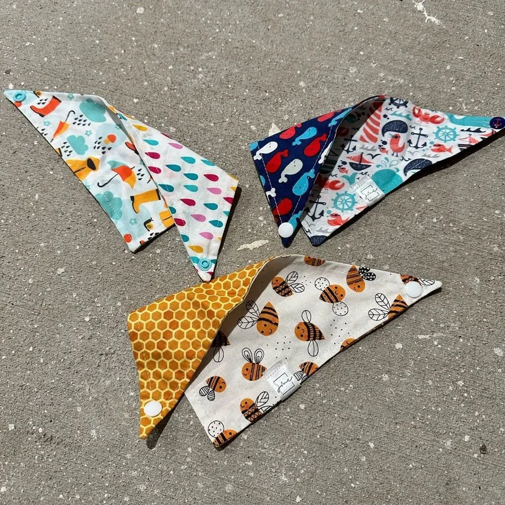 Spring themed cat bandanas
